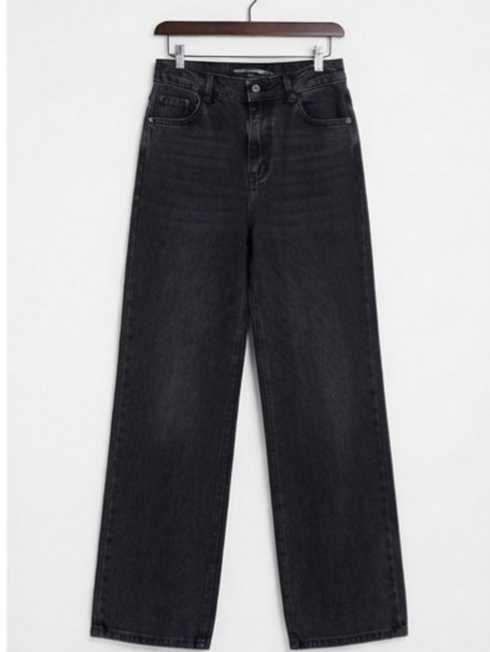PrettyLittleThing Black High-Rise Wide Leg Jeans